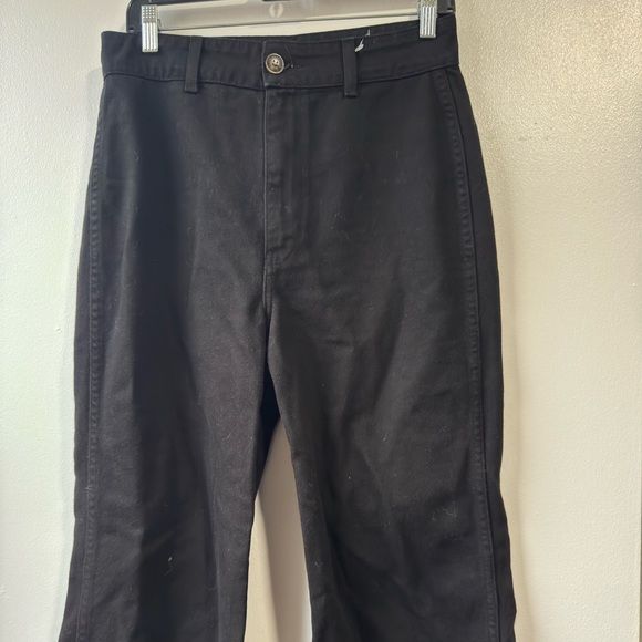 Reformation Women’s Straight Black Pants Sz 26 - Picture 5 of 10